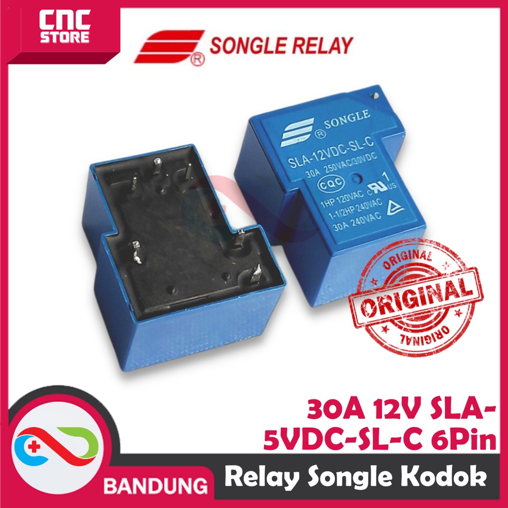 RELAY KODOK 30A 12V SLA-12VDC-SL-C 6PIN 6 PIN