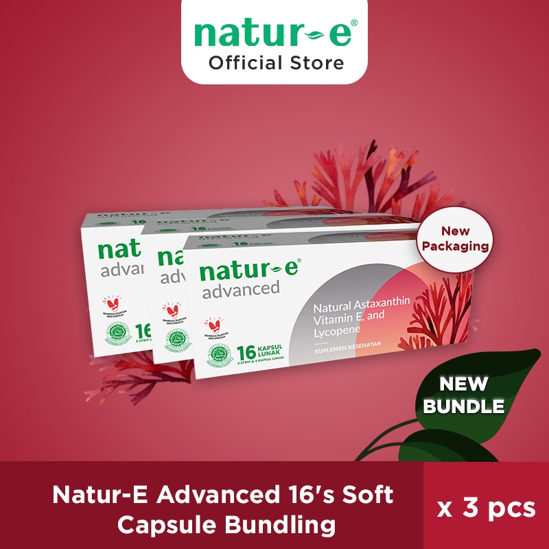 [Bundle] Natur-E Advanced 16s 3pcs Soft Capsule Soft Capsule suplemen / vitamin / vitamine