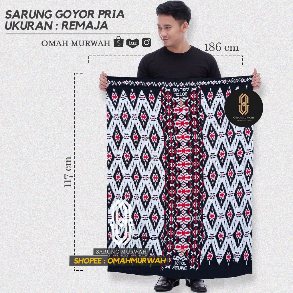 SARUNG GOYOR BOTOL REMAJA / SARUNG GOYOR PRIA / SARUNG SANTRI PUTRA / SARUNG SANTRI / SARUNG PRIA / SARUNG PONDOKAN / SARUNG BATIK /