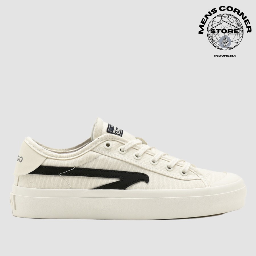 BRODO - Sneakers Active VTG Court Lo Natural Black OWS