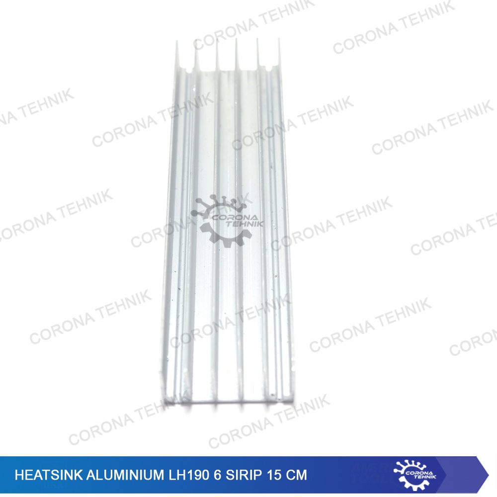 LH190 - Heatsink Aluminium 6 Sirip 15 cm