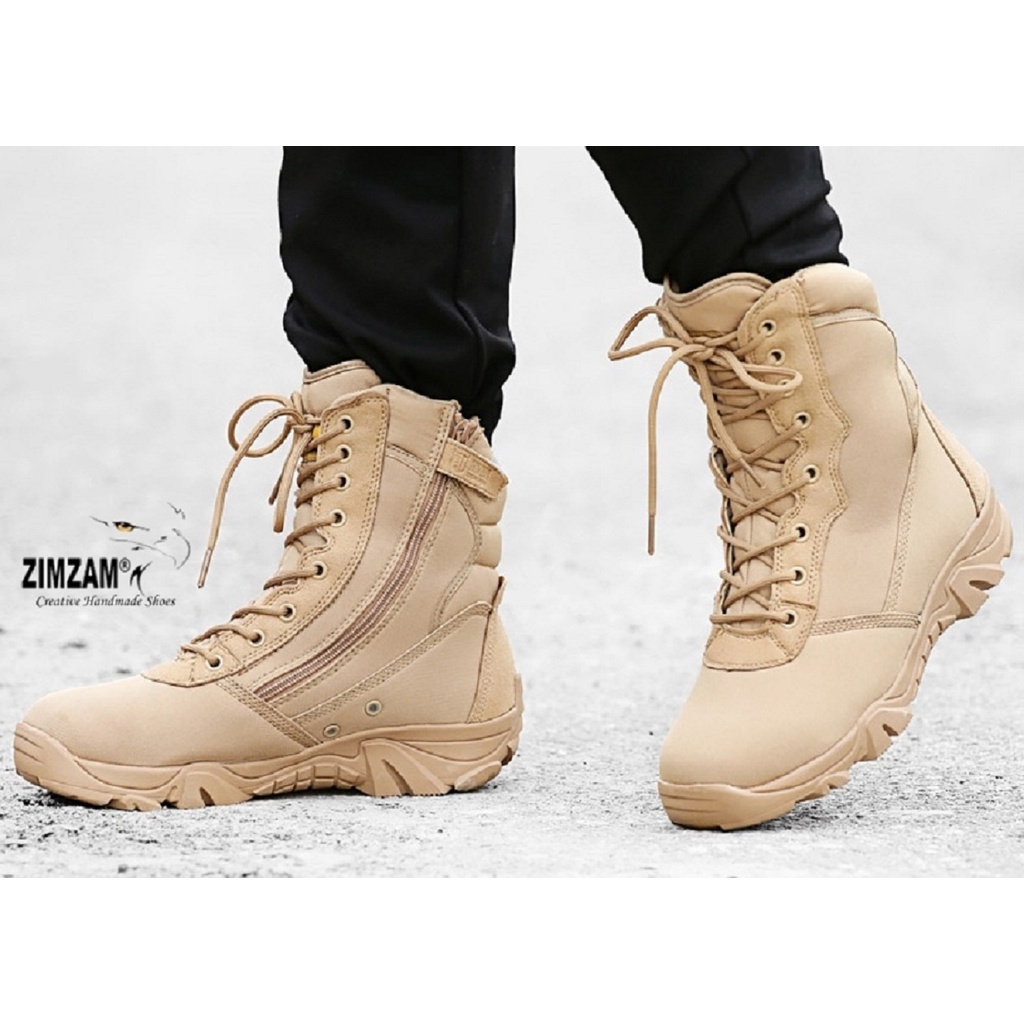 ZIMZAM ORIGINAL SEPATU PDL BOOTS SAFETY COMBAT SLETING GURUN