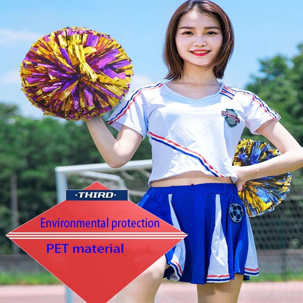 Wonder Cheerleader Pom Poms Jari Cincin Gaya Kompetisi Mewah Penghias Pesta Tari Bunga