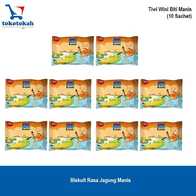 

TINI WINI BITI biskuit anak Jagungmanis 20 g bentuk binatang 10 sachet