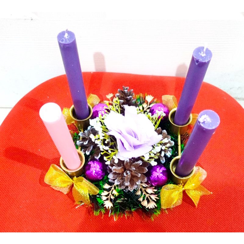 Tempat Lilin Advent Premium isi 4 Lilin