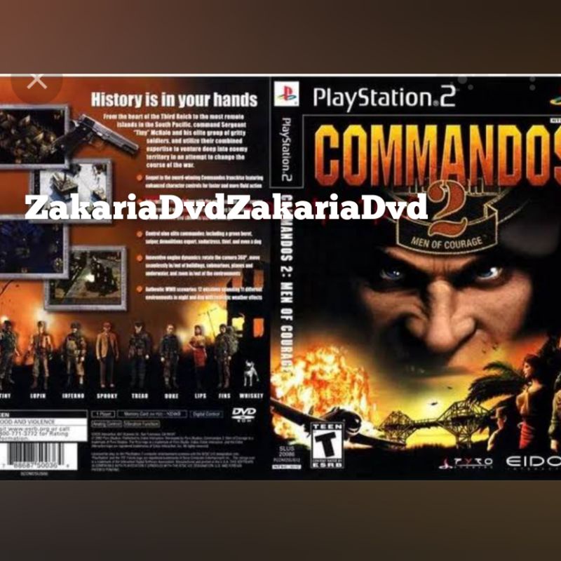 Kaset Ps 2 Commandos 2