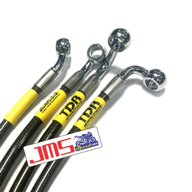 selang rem kabel rem tdr set depan dan belakang for nmax old/nmax new yg non abs silver sama carbon