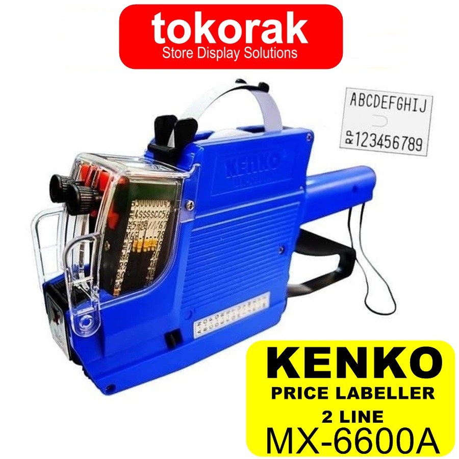 PRICE LABELLER MX-6600A KENKO MESIN ALAT LABEL HARGA 2 BARIS