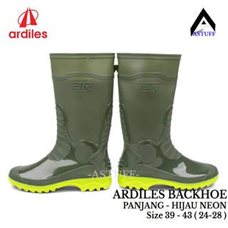Sepatu Boot Tinggi ARDILES BACKHOE HIJAU NEON - Sepatu Motor Tangguh #2