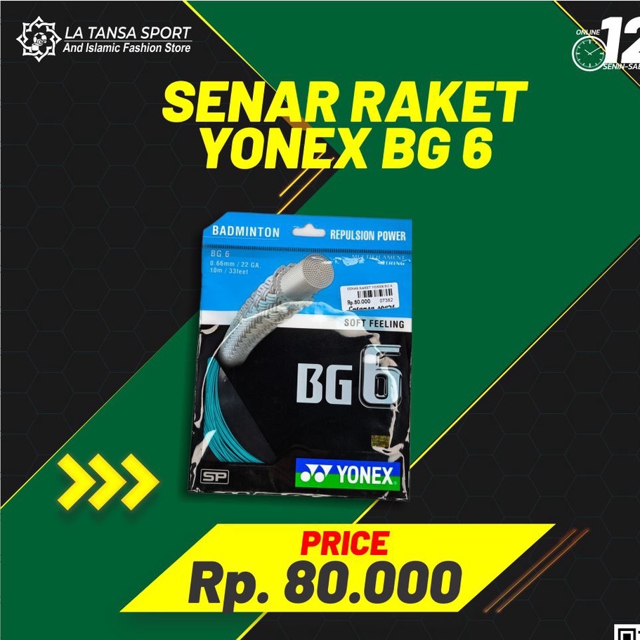 SENAR RAKET BADMINTON YONEX BG 6