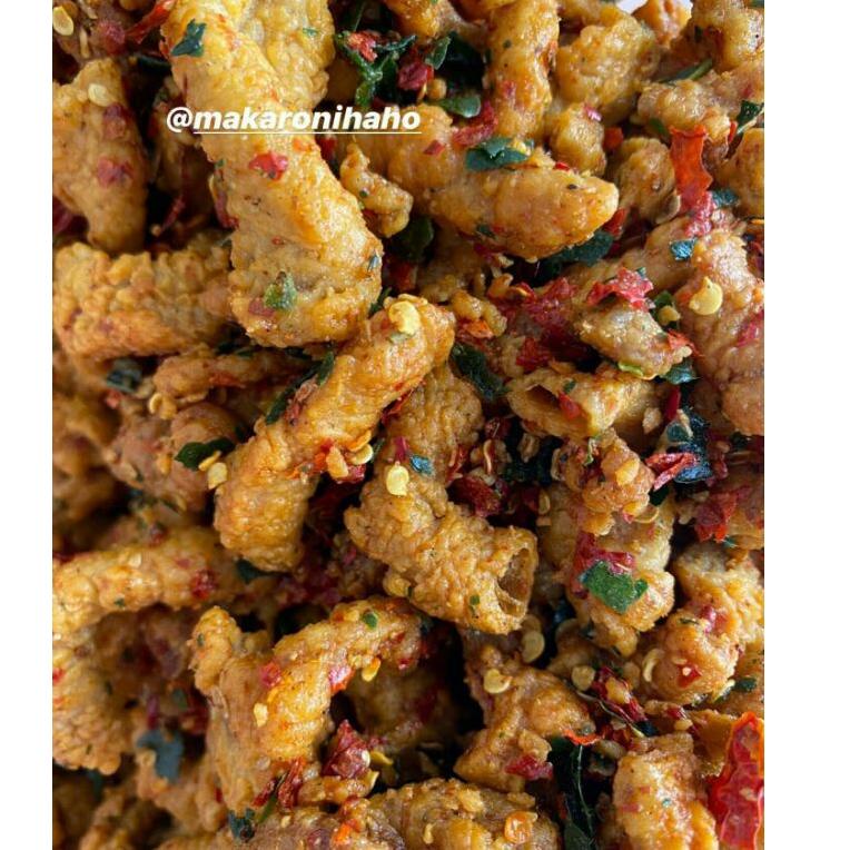 

ヨ KRIPIK USUS PEDAS DAUN JERUK kemasan 70gram ァ