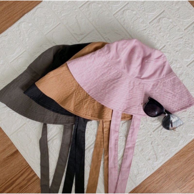 Topi Bucket dewasa selebgram / bucket tali panjang