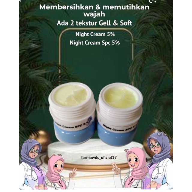 Ecer Cream malam Night cream 5% std