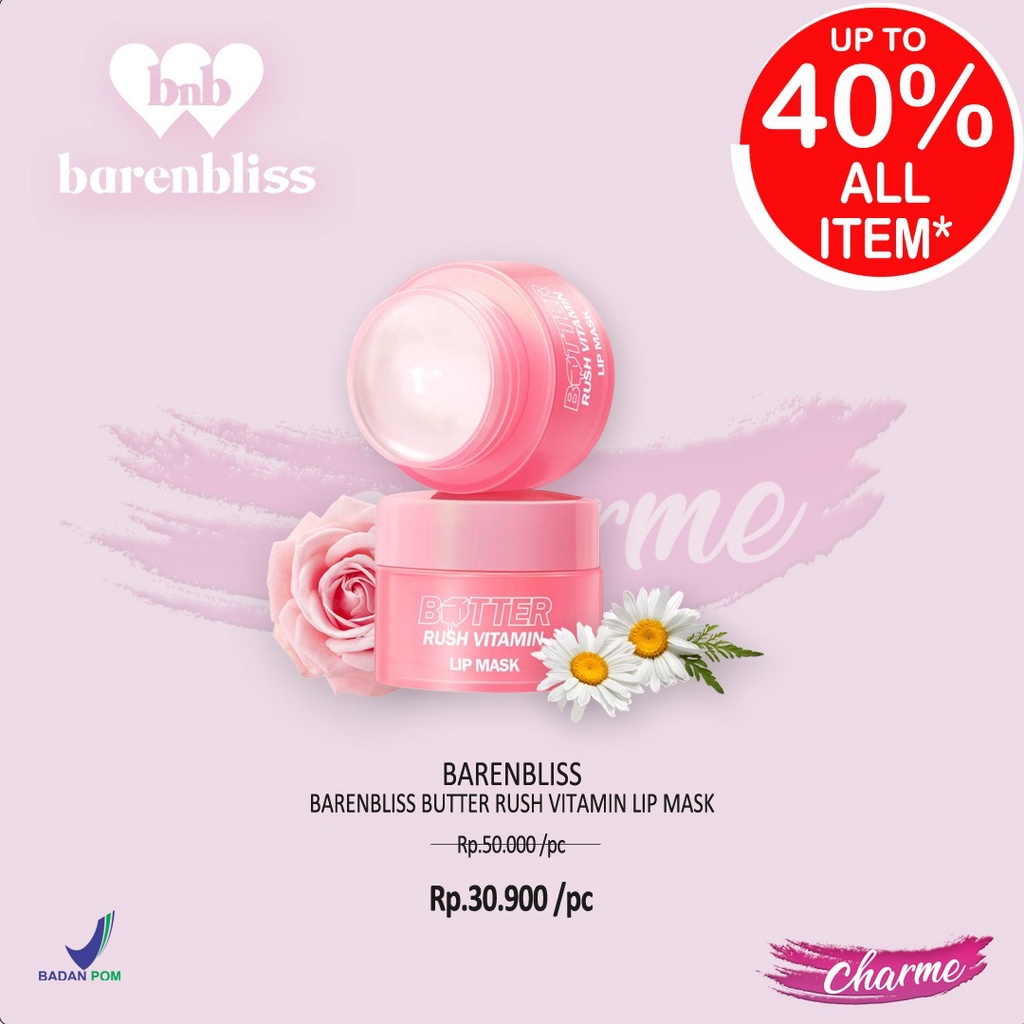 (READY &amp; ORI) BARENBLISS Butter Rush Vitamin Lip Mask