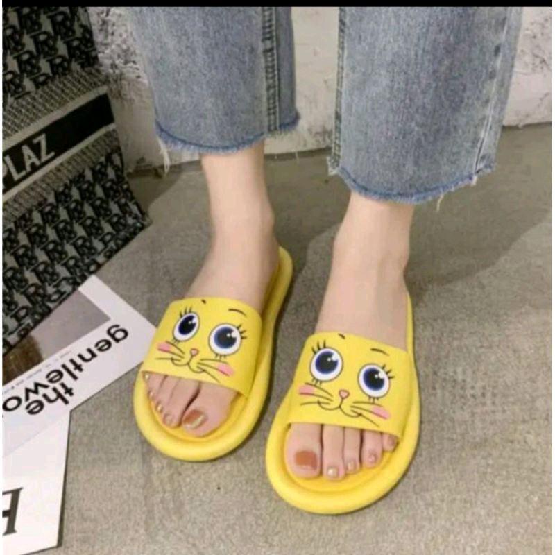 SANDAL SLOP WANITA DEWASA MATA KUCING