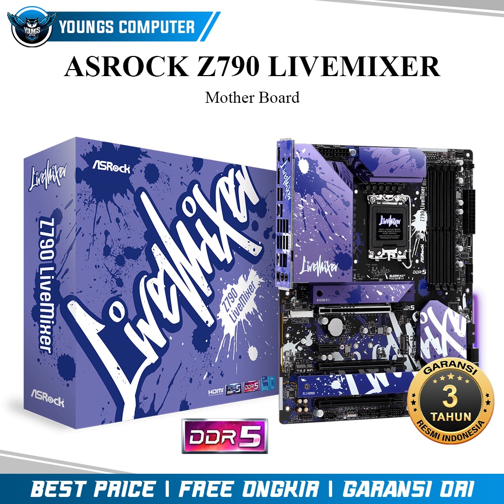 ASROCK Z790 LiveMixer | MOTHER BOARD INTEL LGA1700 DDR5 ATX