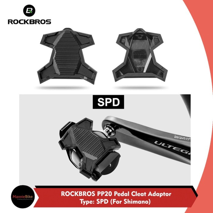 ROCKBROS PP20-SPD Adaptor Pedal Cleat ke Flat RPD Adaptor Pedal Cleat