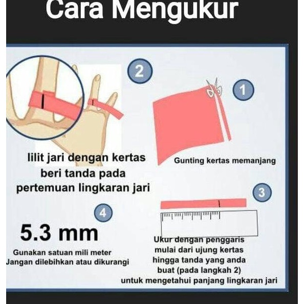 Cincin muslim islami replika cincin Nabi Muhammad SAW kaligrafi arab - Perak, 12