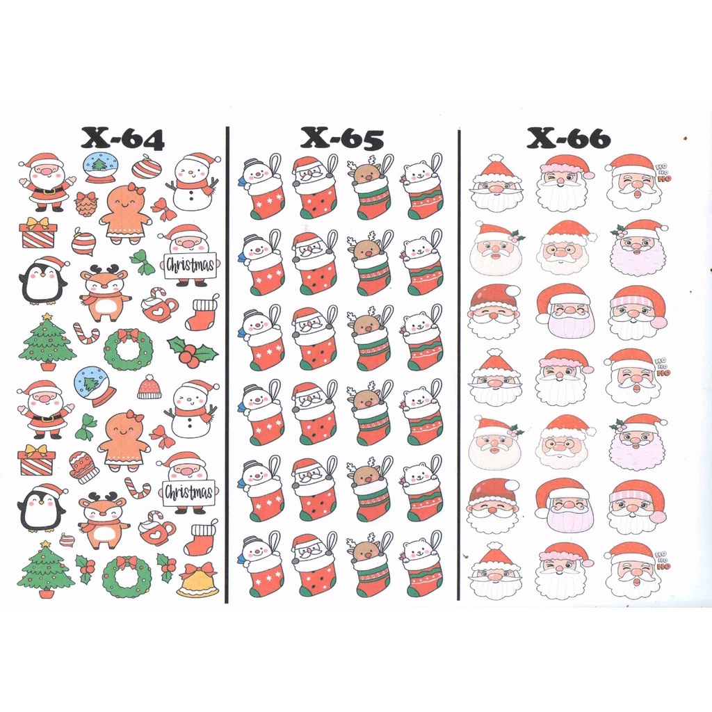 

Edible Stamp / Edible Picture / Stiker Makanan Minuman Edisi Christmas p1