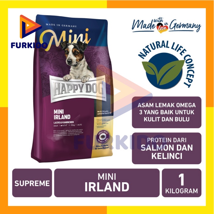 Happy Dog Supreme Mini Irland 1 Kg / Makanan Kering Anjing