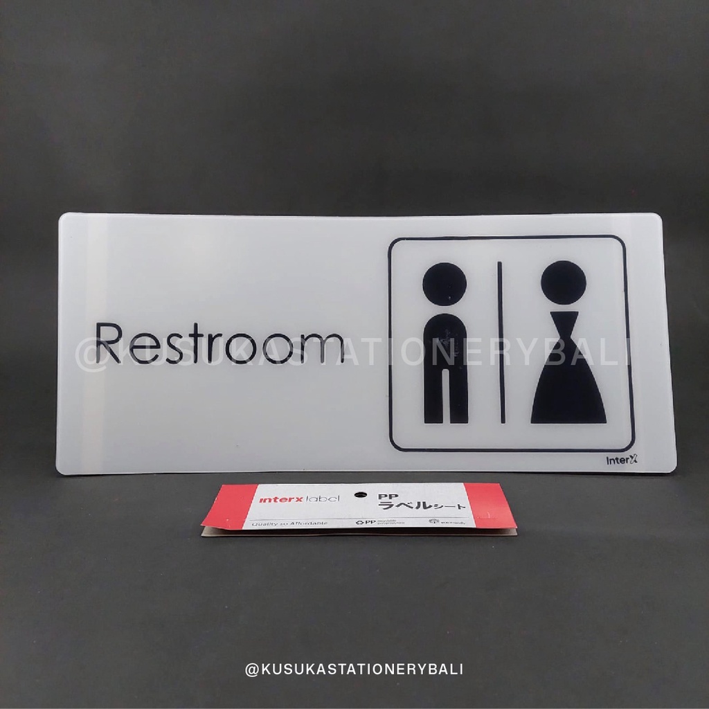 

SIGN PLATE SGX-01 PAPAN TANDA RESTROOM