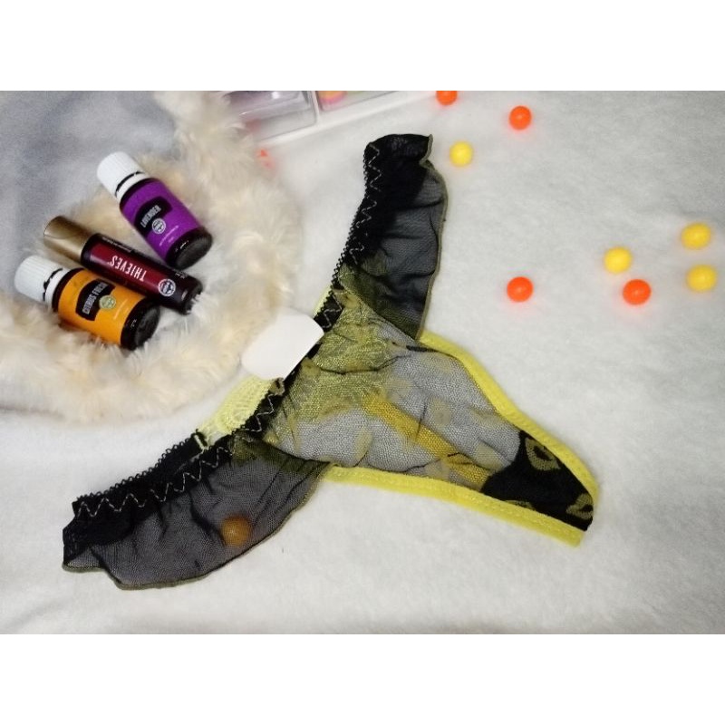 Celana dalam sexy wanita lace g string butterfly butt