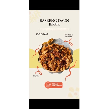 

Basreng Daun Jeruk Termurah, pedes nikmat
