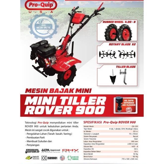 New Mesin Traktor Mini - Bajak Sawah Mini Cultivator Mini Tiller Rover