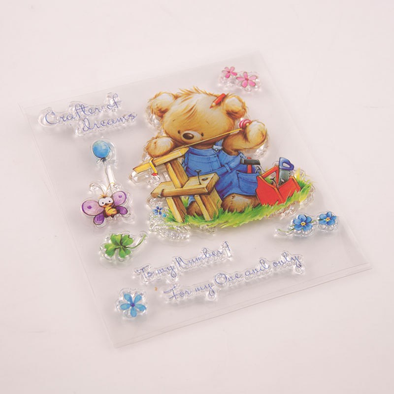 Clear Stamp (Stempel Transparan/Bening) - Lovely Bear