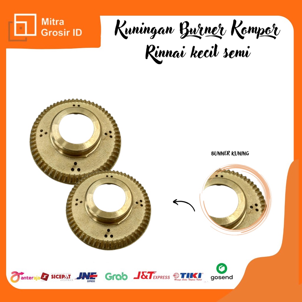 Kuningan Burner Kompor Rinnai Kecil Semi Super Tebal