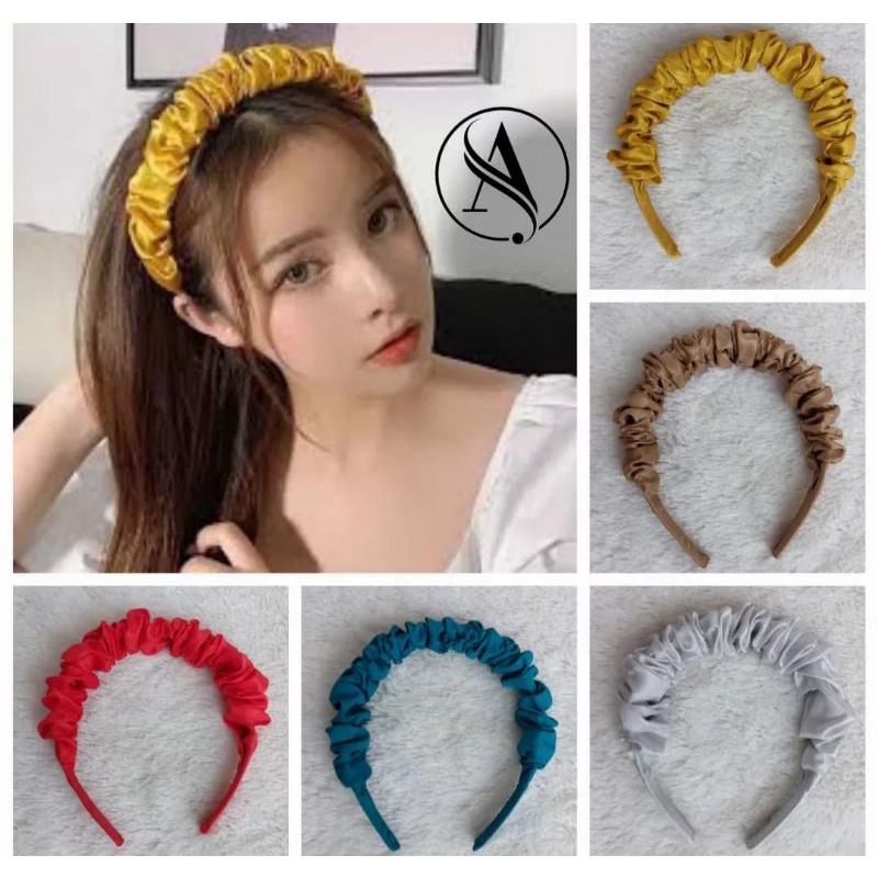 BANDO SCRUNCHIE KOREA BANDO NAGITA SLAVINA BANDO KERUT POLOS BANDO VIRAL KEKINIAN ANTI PATAH