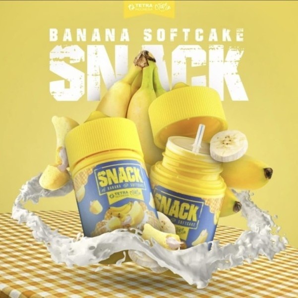 LIQUID 60ML SNACK V2 BANANA SOFTCAKE BY TETRA