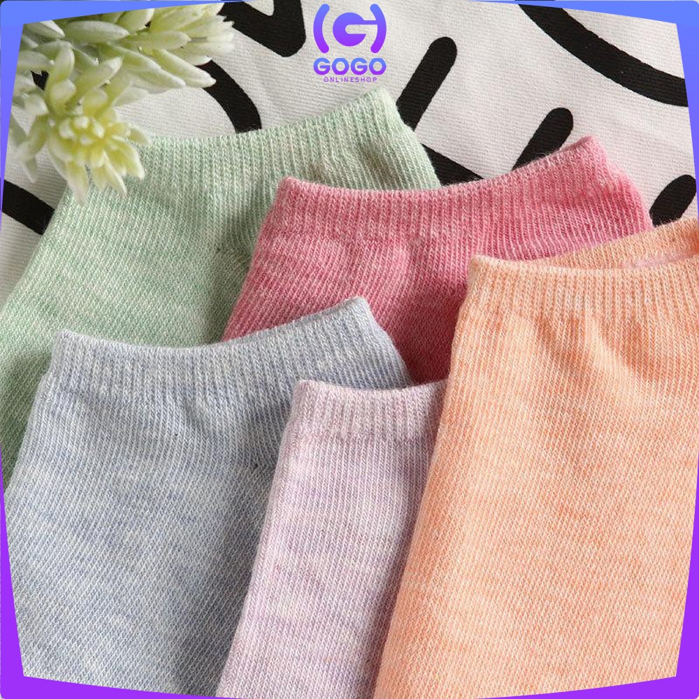 GOGO-P59 Kaos Kaki Semata Kaki Polos / Kaus Kaki Wanita / Kaos Kaki Ankle Dewasa / Short Socks Import