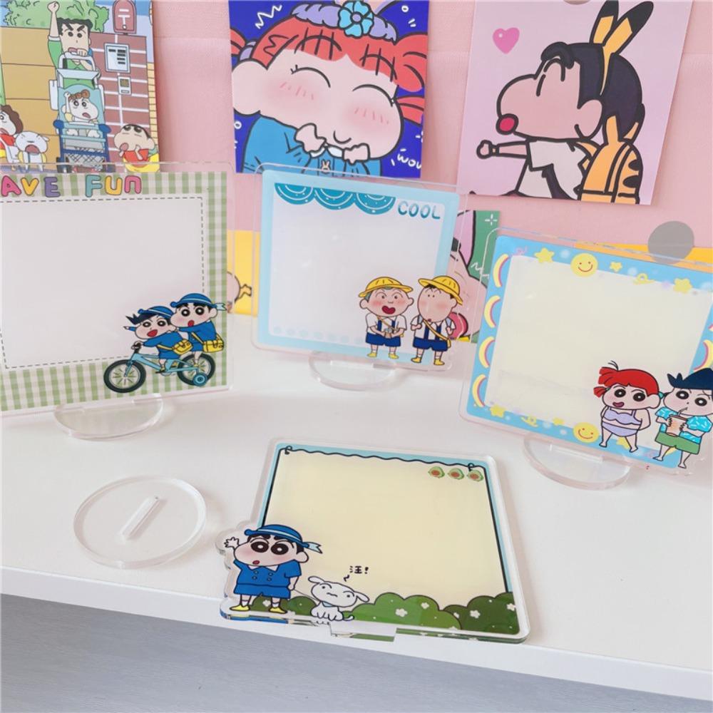 Agustina Wordpad Dengan Pulpen Kawaii Kartun Jadwal Harian Desktop Dekorasi Crayon Shin Chan Rencana Belajar Papan Grafiti
