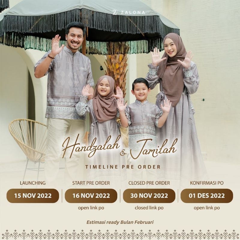 OPEN PRE-ORDER HANDZALAH JAMILAH SARIMBIT BY ZALONA