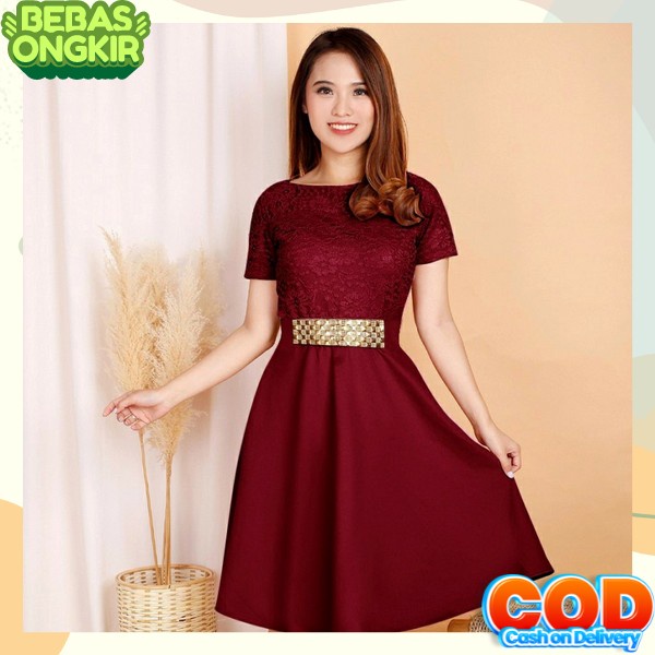 Driss Mini Terbaru Dress Pesta Guan Cewe Gahun Kondangan Guano Cewek Sexy Gaun Kondangan Kekinian Bj