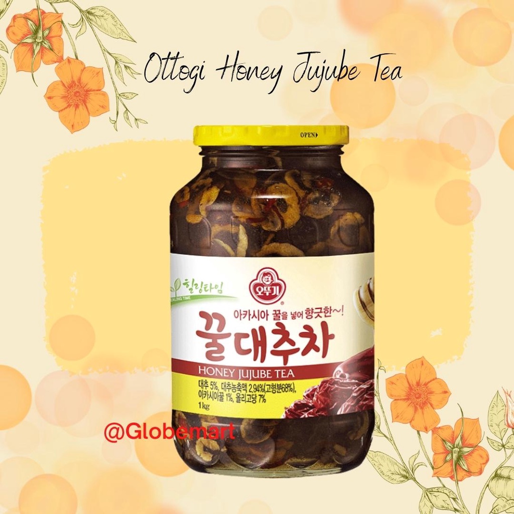 Ottogi Jujube Tea 1kg / Minuman Teh Madu Kurma Merah Asli Korea