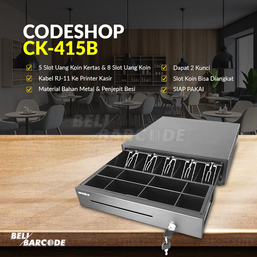 Tablet + Printer + Cash Drawer + Kertas Thermal 57x47 Paket Kasir Lengkap
