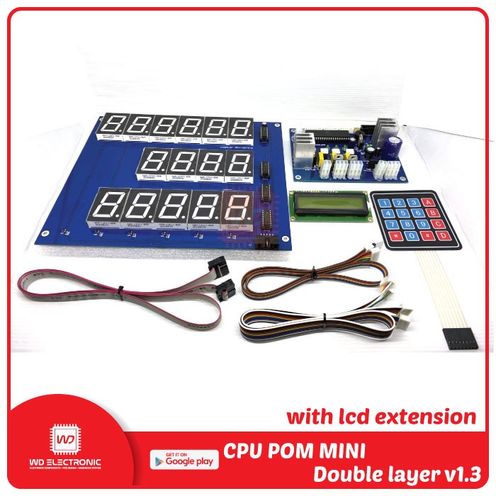 Modul Pom Mini v1.3 Double layer kualitas bagus cpu pertamini - Display Merah SASLUN