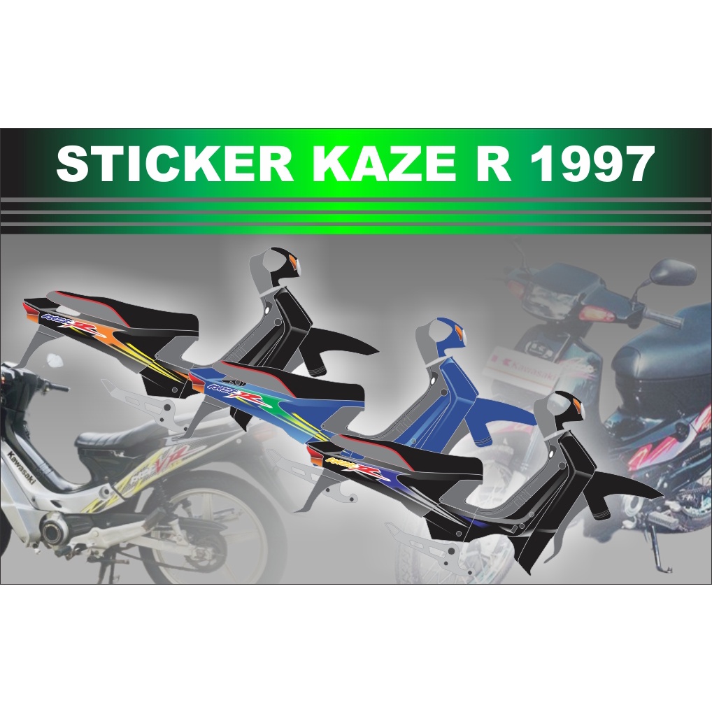 STRIFING STICKER KAWASAKI KAZE R 112 TAHUN 97