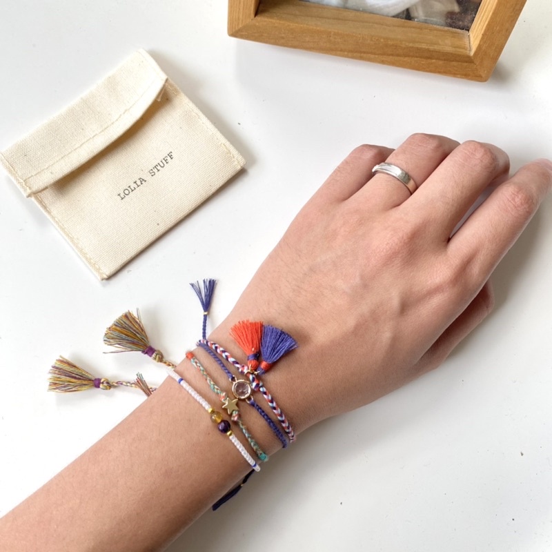 Starry set bracelet loliastuff (gelang tangan/ gelang set/ gelang boho/ gelang tassel/ gelang tali)