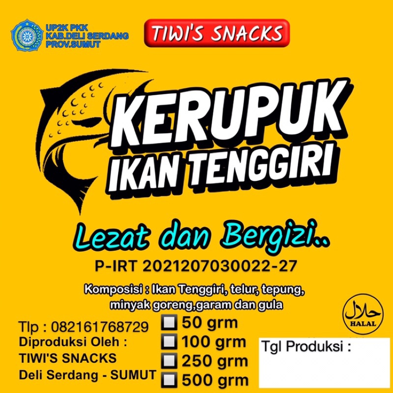 

KERUPUK IKAN TENGGIRI