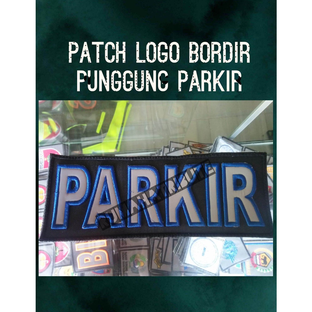 Logo bordir PATCH punggung PARKIR