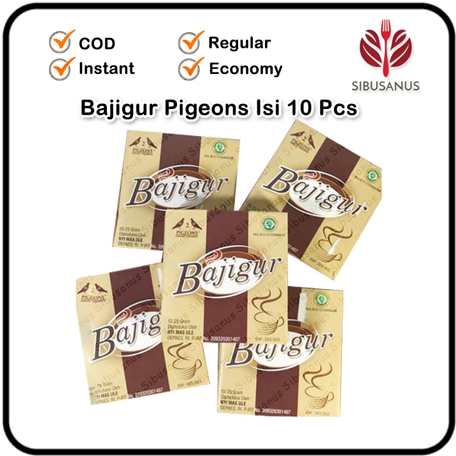 

BAJIGUR Pigeon Instant Bajigur 2 Pigeons Sachet Instan