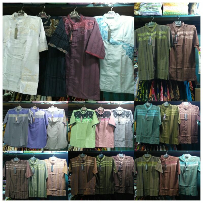 DHOMMATIN Baju Takwa / Baju Koko Dewasa (Lengan Pendek)