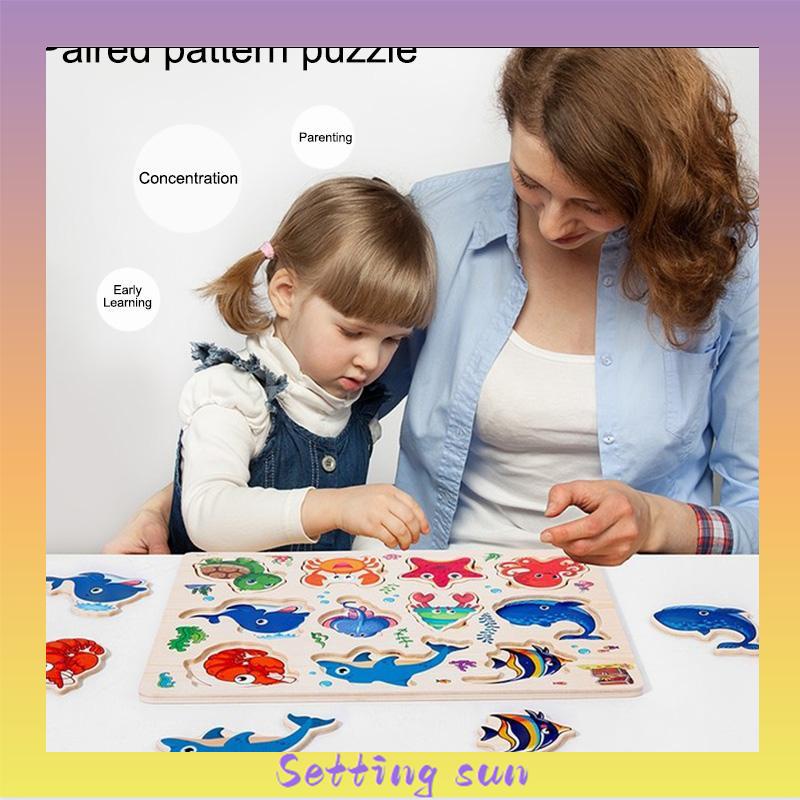 Puzzle Jigsaw Mainan Puzzle Kayu Jigsaw Puzzle Puzzle Anak Wooden Puzzle Wooden Toys Mainan Kayu TN