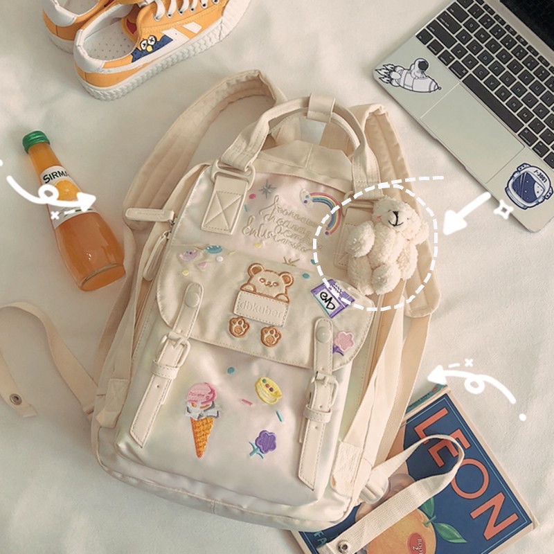 Sera unicorn gadis hati ransel ins tas sekolah lucu dan tampan super hot perempuan Harajuku ulzzang ransel mahasiswa