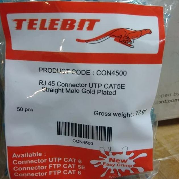 KONEKTOR RJ45 / RJ45 CAT5 / KONEKTOR TELEBIT RJ45