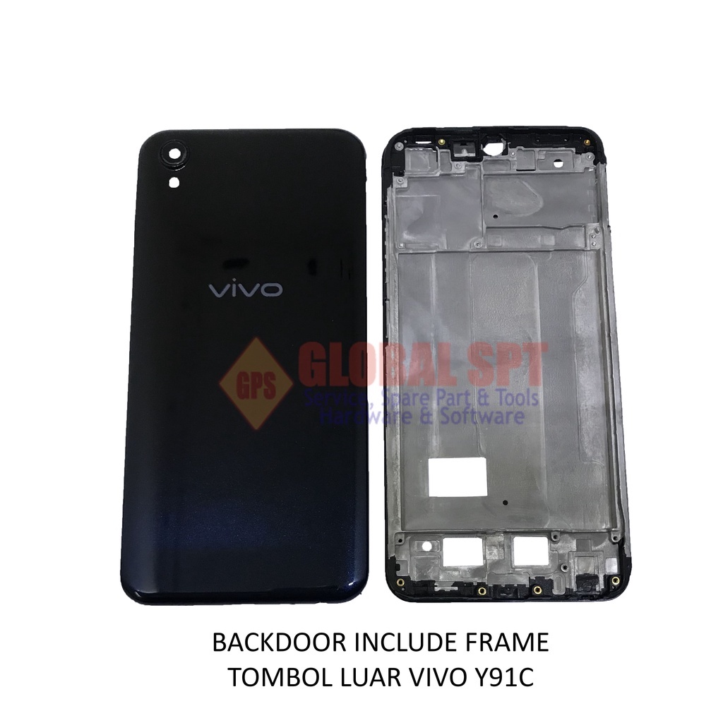 BACKDOOR VIVO Y91C INCLUDE FRAME / BACK COVER / TUTUP BELAKANG