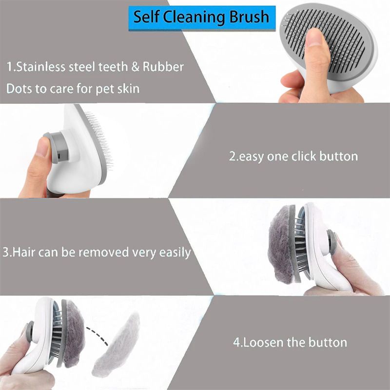 Cleanpets Sisir Bulu Kucing Anjing Kelinci Hair Removal